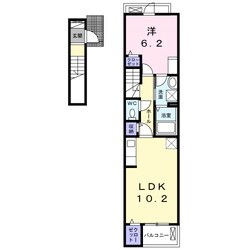 紀ノ川駅 徒歩10分 2階の物件間取画像